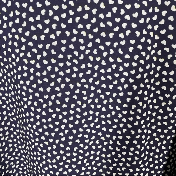 NEW Alexia Admor Dark Blue Heart Pattern Short Sleeve Plus Size Midi Dress 16 - Picture 3 of 8